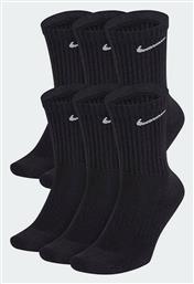 Everyday Αθλητικές Κάλτσες Μαύρες 6 Ζεύγη Nike