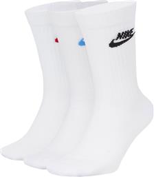 Nike Everyday Essential Αθλητικές Κάλτσες Λευκές 3 Ζεύγη από το SportsFactory