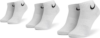 Nike Everyday Lightweight Αθλητικές Κάλτσες Λευκές 3 Ζεύγη