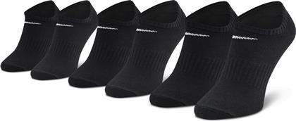Nike Everyday Lightweight Αθλητικές Κάλτσες Μαύρες 3 Ζεύγη