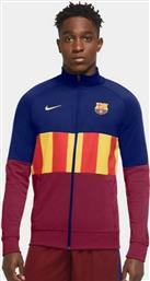 Nike FC Barcelona Soccer Ανδρικό Φούτερ Ζακέτα Dri-Fit με Τσέπες Πολύχρωμη CV4658-455 από το SportGallery