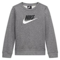 Nike Fleece Παιδικό Φούτερ Γκρι Sportswear Club