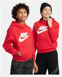 Fleece Παιδικό Φούτερ Κόκκινο Club Nike