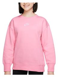 Fleece Παιδικό Φούτερ Ροζ Sportswear Club Nike
