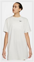 Καλοκαιρινό Mini Αθλητικό Φόρεμα T-shirt Κοντομάνικο Λευκό Nike