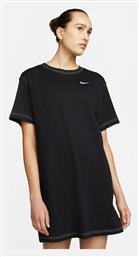 Καλοκαιρινό Mini Αθλητικό Φόρεμα T-shirt Κοντομάνικο Μαύρο Nike