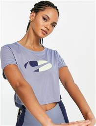 Nike Κοντομάνικο Crop Top Γαλάζιο από το Asos