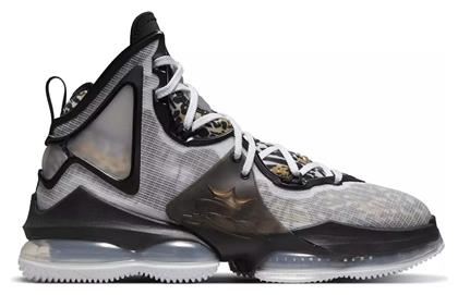 Nike LeBron 19 Ψηλά Μπασκετικά Παπούτσια White / Black / Metallic Gold από το Cosmossport
