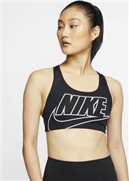 Nike Dri-Fit Medium-Support Γυναικείο Αθλητικό Μπουστάκι Μαύρο