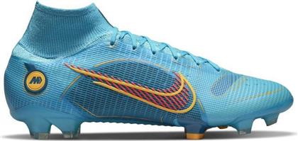 Nike Mercurial Superfly 8 Ψηλά Ποδοσφαιρικά Παπούτσια με Τάπες Μπλε από το Cosmossport