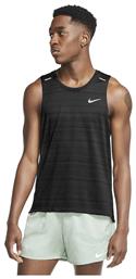 Miler Ανδρική Αθλητική Μπλούζα Αμάνικη Dri-Fit Μαύρη Nike