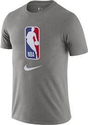NBA Αθλητικό Ανδρικό T-shirt Dri-Fit Γκρι με Στάμπα Nike από το Cosmossport