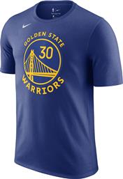 Nike NBA Curry Warriors Αθλητικό Ανδρικό T-shirt Μπλε με Στάμπα από το Cosmos Sport