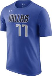 Nike NBA Dallas Mavericks Luka Doncic Αθλητικό Ανδρικό T-shirt Royal με Στάμπα από το Cosmossport