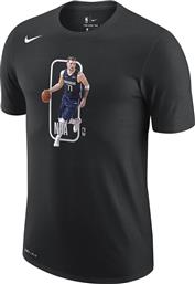 Nike NBA Luka Doncic Dallas Mavericks Dri-FIT Ανδρικό T-shirt Dri-Fit Μαύρο με Στάμπα από το Cosmos Sport