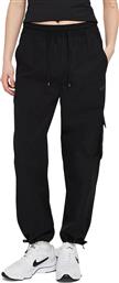 Sportswear Icon Clash Ψηλόμεσο Παντελόνι Γυναικείας Φόρμας με Λάστιχο Μαύρο Nike