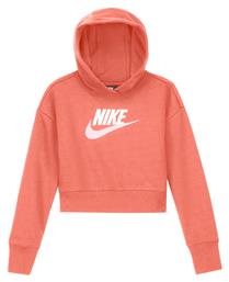 Παιδικό Φούτερ Cropped με Κουκούλα Κοραλί Sportswear Club Nike