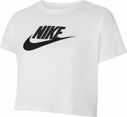 Nike Παιδικό Καλοκαιρινό Crop Top Κοντομάνικο Λευκό Futura από το Zakcret Sports