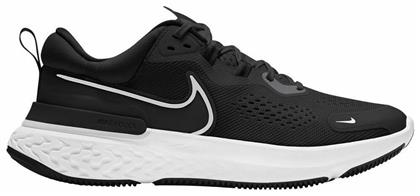 React Miller 2 Ανδρικά Αθλητικά Παπούτσια Running Black / White / Smoke Grey Nike
