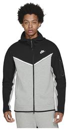 Sportswear Ανδρική Φούτερ Ζακέτα με Κουκούλα και Τσέπες Γκρι Nike
