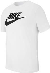 Nike Sportswear Αθλητικό Ανδρικό T-shirt Λευκό με Λογότυπο από το Delikaris-sport