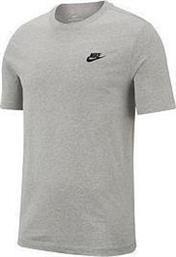 Nike Sportswear Club Ανδρικό T-shirt Γκρι από το Delikaris-sport