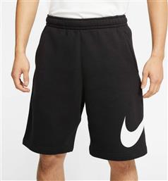 Nike Sportswear Club Αθλητική Ανδρική Βερμούδα Μαύρη από το Zakcret Sports