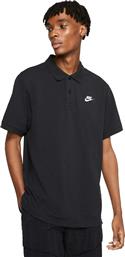 Nike Sportswear Club Essentials Ανδρική Μπλούζα Polo Κοντομάνικη Μαύρη από το Cosmossport