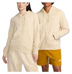 Sportswear Club Φούτερ Λευκό με Κουκούλα Nike