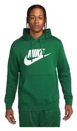 Sportswear Club Φούτερ Πράσινο με Κουκούλα Nike