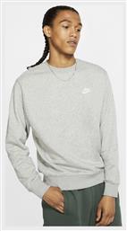 Sportswear Club French Terry Crew Ανδρικό Φούτερ Γκρι Nike