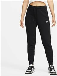 Nike Sportswear Club Παντελόνι Γυναικείας Φόρμας με Λάστιχο Μαύρο Fleece από το SportsFactory