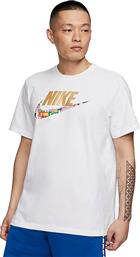 Nike Sportswear Preheat Αθλητικό Ανδρικό T-shirt Λευκό με Λογότυπο από το HallofBrands