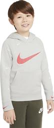 Παιδικό Φούτερ με Κουκούλα για Αγόρι Γκρι Sportswear Swoosh Nike