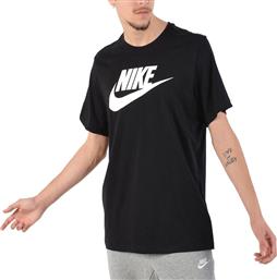 Nike Sportswear Icon Futura Αθλητικό Ανδρικό T-shirt Μαύρο με Λογότυπο από το Delikaris-sport
