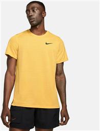 Nike Superset Αθλητικό Ανδρικό T-shirt Dri-Fit Κίτρινο Μονόχρωμο