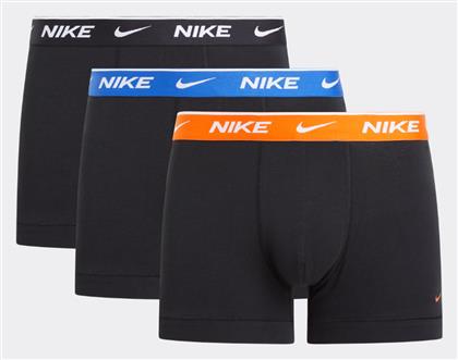 Trunk Ανδρικά Μποξεράκια 3Pack Μαύρα Nike