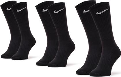 Nike Value Cotton Κάλτσες για Τέννις Μαύρες 3 Ζεύγη