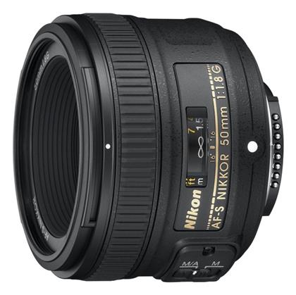 Nikon Full Frame Φωτογραφικός Φακός AF-S Nikkor 50mm f/1.8G Σταθερός για Nikon F Mount Black