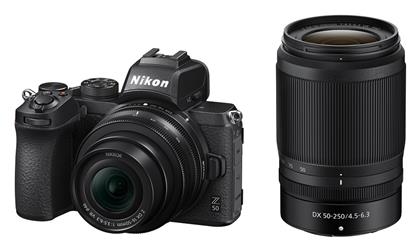 Z 50 Kit (Z DX 16-50mm F3.5-6.3 VR + Z DX 50-250mm F4.5-6.3 VR) Μαύρη Nikon