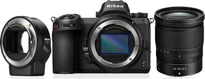 Nikon Z6 Kit (NIKKOR Z 24-70mm f/4 S + FTZ Mount Adapter) Black από το Kotsovolos