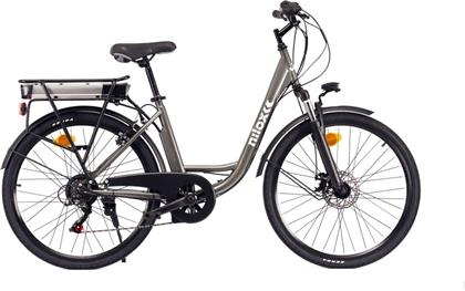 Nilox J5 Plus 26'' Γκρι Ηλεκτρικό Ποδήλατο Πόλης με 6 Ταχύτητες