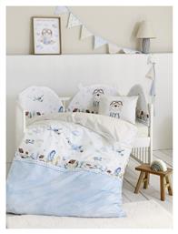 Boy's World Βρεφικό Κουβερλί Βαμβακερό Γαλάζιο 100x140cm Nima