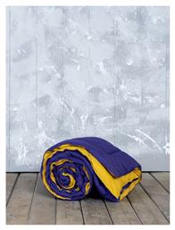 Υπέρδιπλο 220x240εκ. Abalone Blue / Mustard Beige Nima