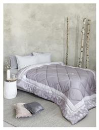 Πάπλωμα Υπέρδιπλο με Γέμιση Microfiber 220x240εκ. Grey Nima