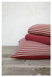 Σετ Σεντόνια Μονά με Λάστιχο 100x200x30εκ. Suave Terracotta Nima