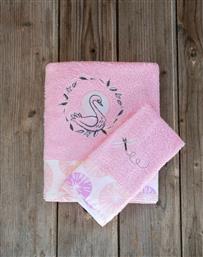 Nima Swan Παιδική Πετσέτα Θαλάσσης Ροζ 140x70εκ.