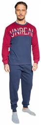 750 Χειμερινή Ανδρική Πιτζάμα Βαμβακερή Blue / Burgundy Nina Club