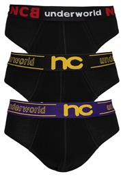 Ανδρικά Σλιπ Μαύρα Μονόχρωμα 3Pack Nina Club