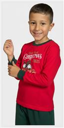 Παιδική Πιτζάμα Χειμωνιάτικη Κόκκινο Nina Club